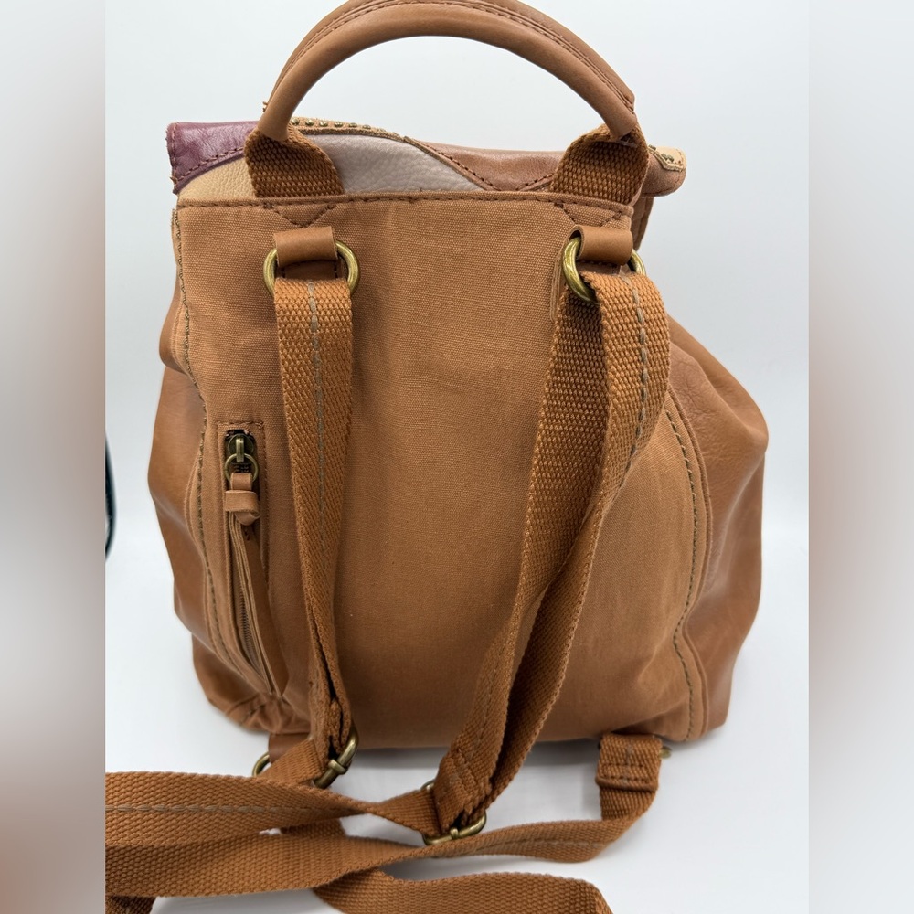 The Sak Patchwork Leather Drawstring Backpack - Picture 3 of 16